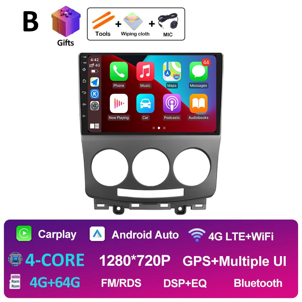 9 дюймовый Android Auto для MAZDA 5 2005 2006 2007 2008 2009 2010 Беспроводной Carplay Вентилятор охлаждения WIFI QLED IPS Экран WIFI Аксессуары