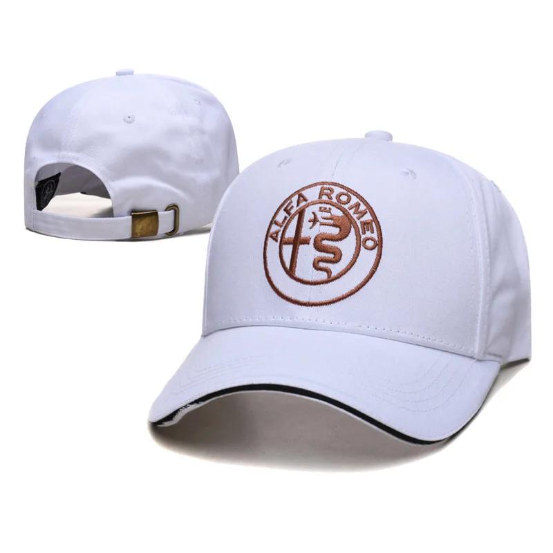 VDNQM1 Fashion Pure cotton Car styling baseball cap for Alfa Romeo letter embroidery badge golf hat off-road racing outdoor headwear