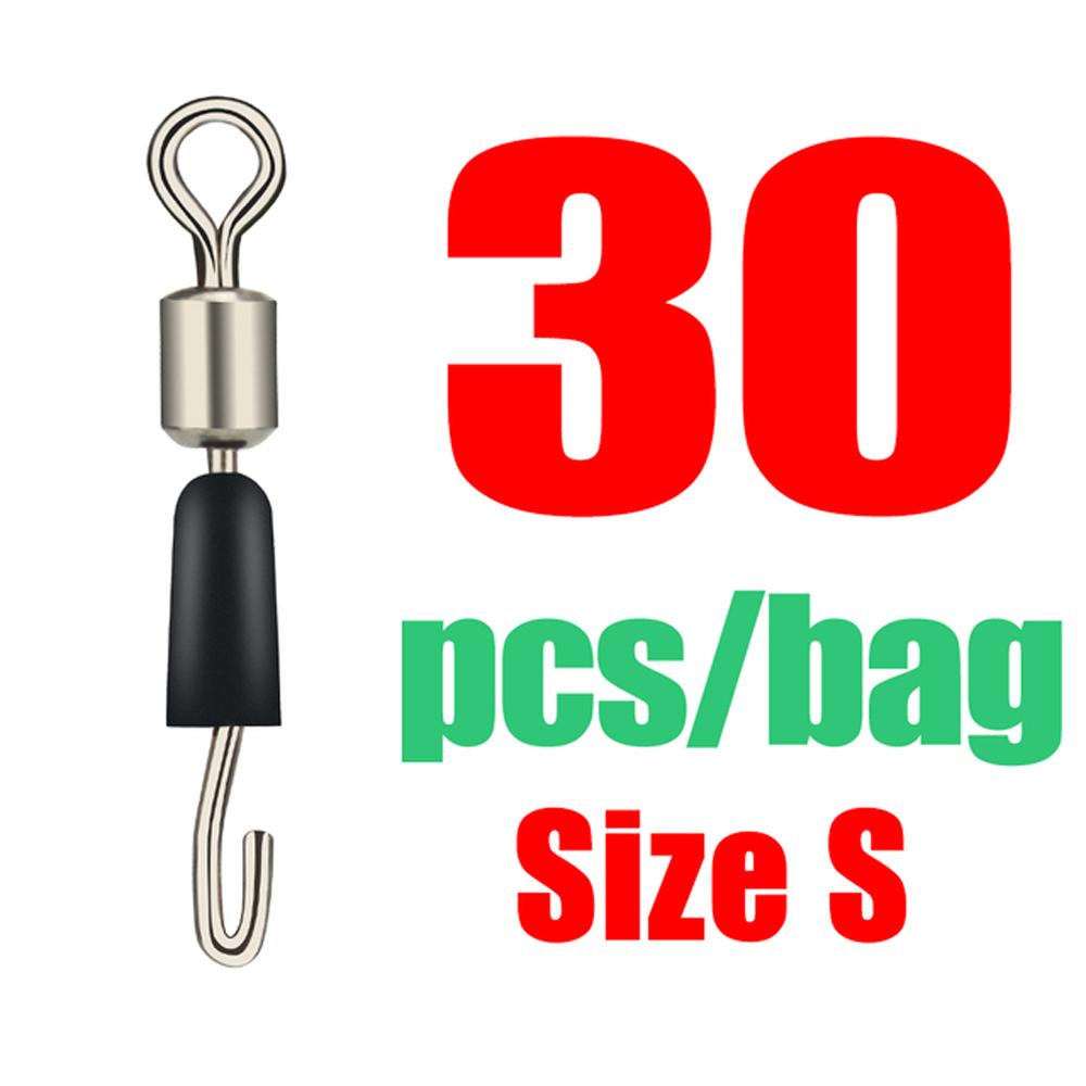 Стальной Быстросъемный Вертлюг Рыболовный Вертлюг с Подшипником Быстроразъемный Соединитель Рыболовный Крючок Цельные Кольца Вращающийся