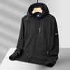 Plus Size Men's Hooded Lightweight Sun Jacket Casual Jacket Outdoor Windproof Fishing Jacket