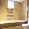 DIY Bathroom Wall Art Home Decor Quotation Decals Wall Stickers Mural Toilet Rules