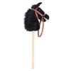 Plush Horse Riding Stick for Kids Balance Development Sturdy Wooden Pole Soft Plush Horse Head