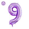 Мультяшная звезда Dailu Balloon Столовая посуда Фиолетовая тематика Девушка День рождения Украшения Цифровые украшения из воздушных шаров