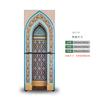 Muslim Style Mandala Refrigerator Sticker Full Film Kitchenware Self-adhesive Waterproof Double Door Freezer Cupboard Decoration Art Mural
