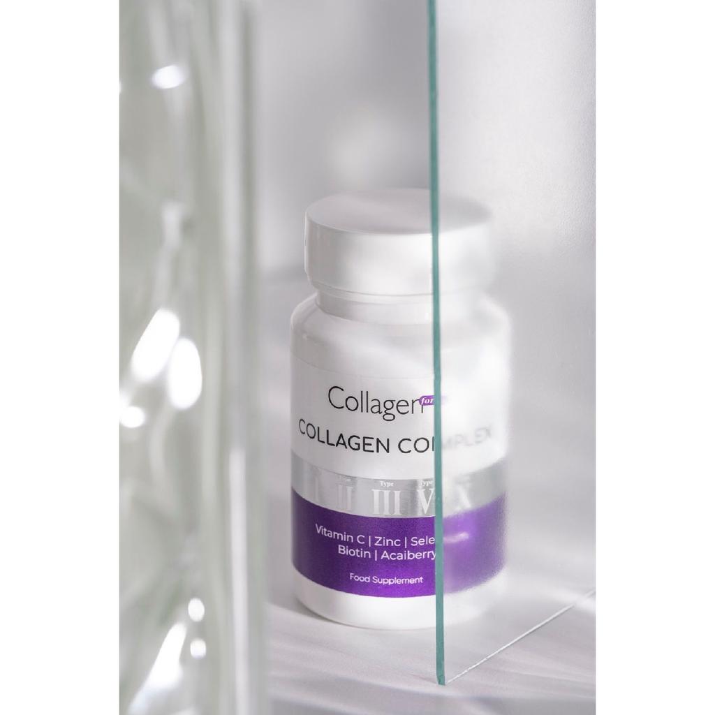 5 типов коллагенового комплекса Тип 1,2,3,5 и Тип 10 Биотин, цинк, селен, витамин С