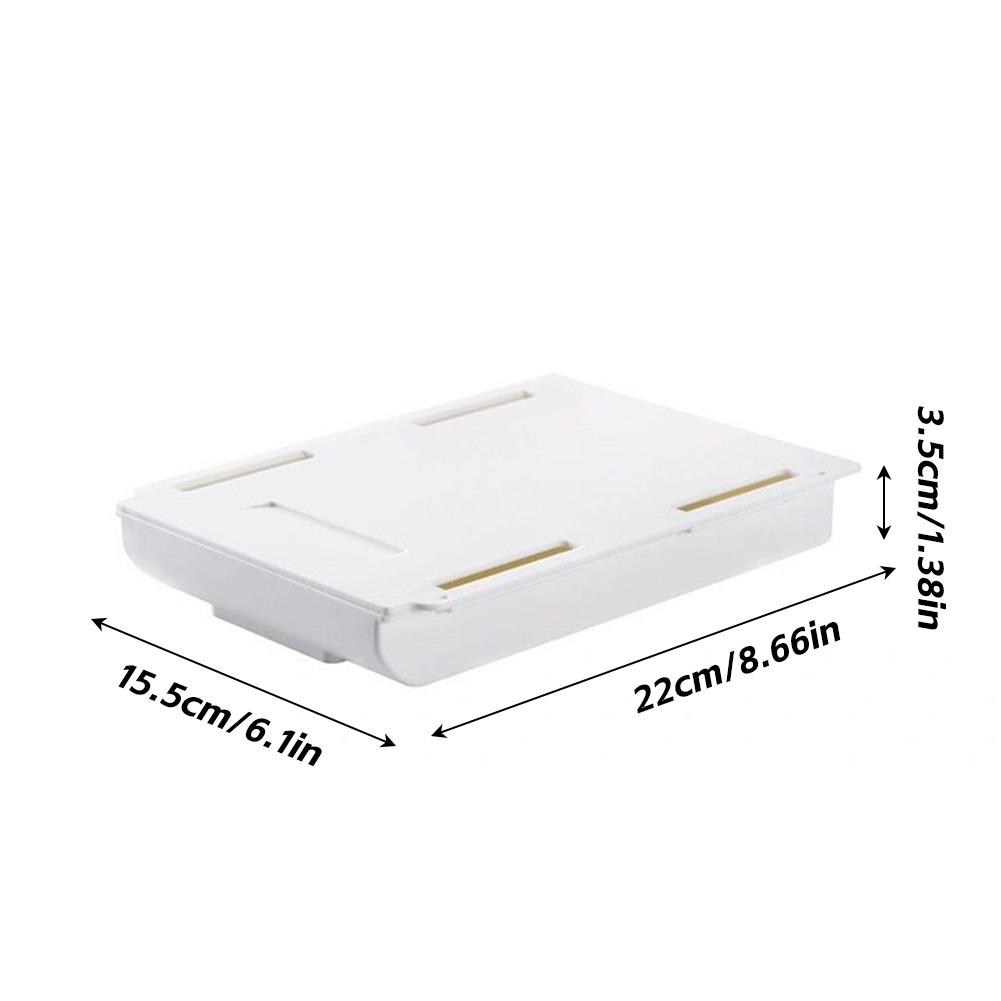 Креативный органайзер для скрытого ящика, липкий маленький ящик под стол, компактный самоклеящийся органайзер для канцелярских товаров, для офиса/дома