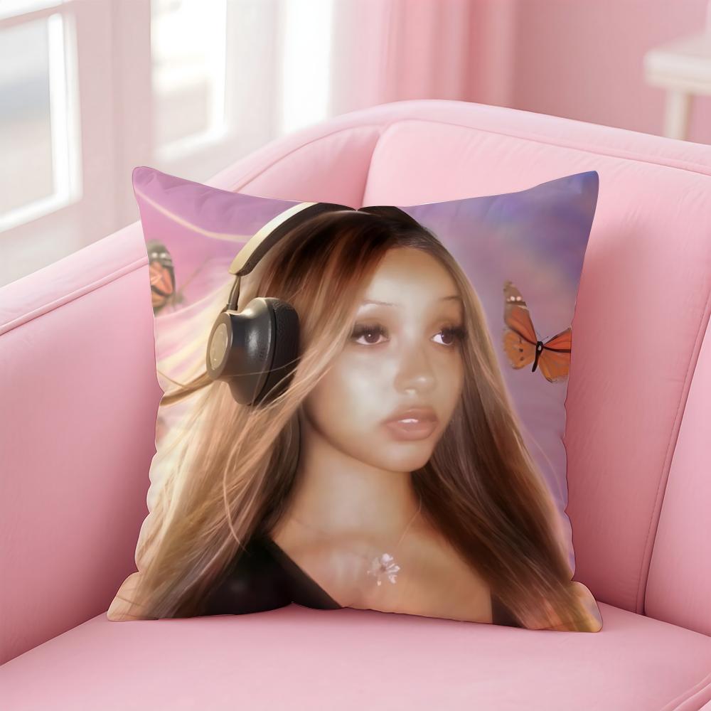 British Sexy Beautiful Singer PPink PPantheress Cushion Cover Pillow Case Soft Skin Friendly Fabric Concealed Zipper