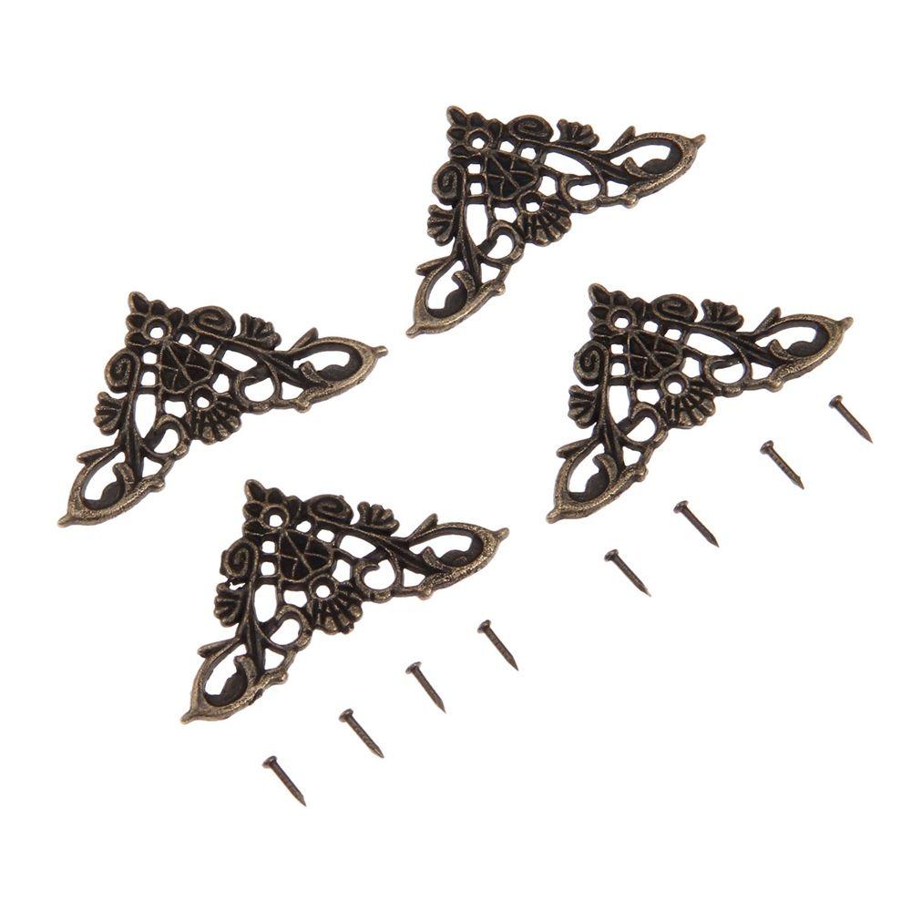 Cover Jewelry Box Feet Leg Scrapbook Album Furniture Hardware Corner Brackets Decorative Protector