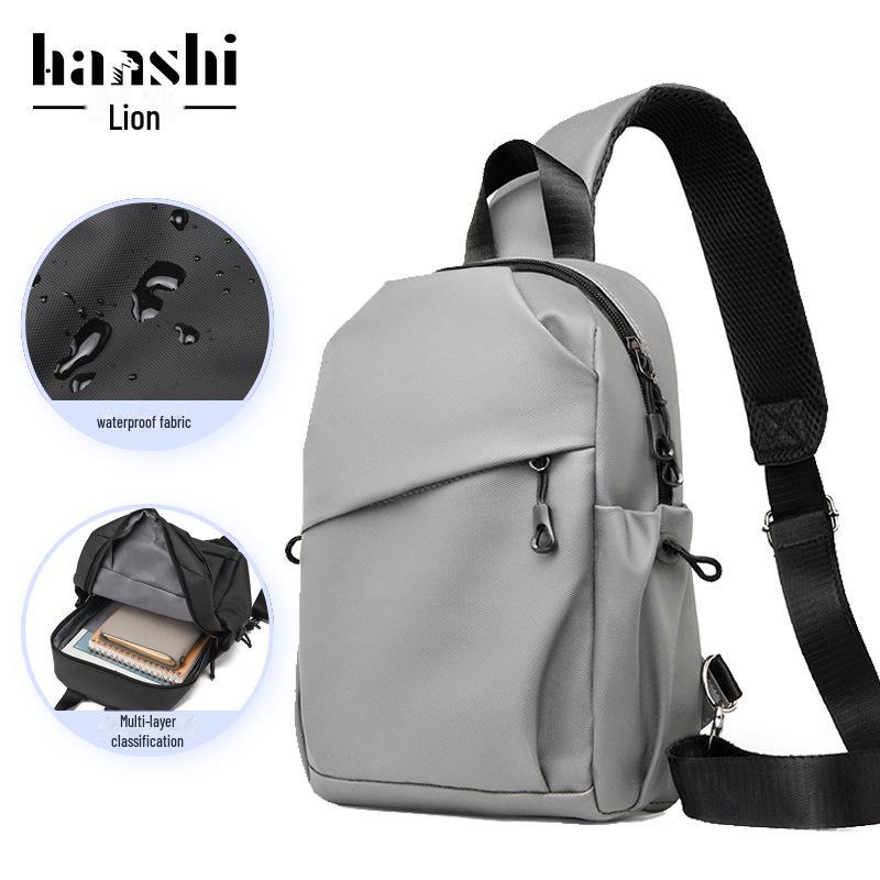 Высококачественная сумка через плечо на груди: Стильная водонепроницаемая повседневная сумка через плечо для мужчин и женщин