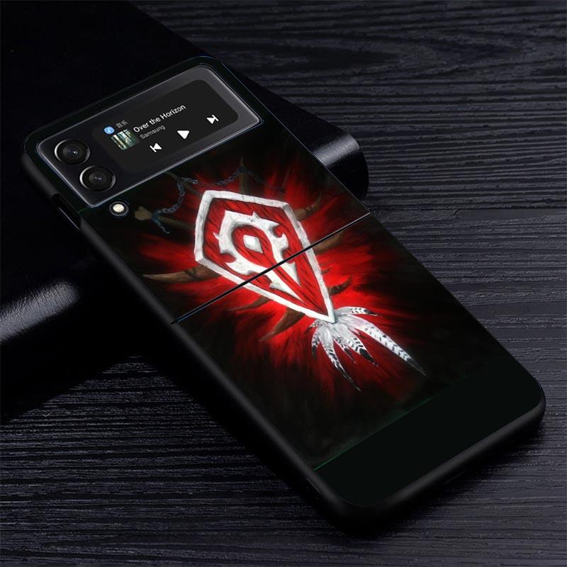 W-World Of W-Warcraft W-Wow Z Flip 7 Phnoe Case For Samsung Z Flip 6 5 4 3 5G Galaxy ZFlip7 ZFlip4 ZFlip5 ZFlip6 ZFlip3 Phone Co