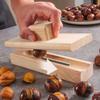 Cone Chestnut Openers Chestnut Artefacts Solid Wood Peeling Raw Chestnut Lotus Seed Machine Home Cross Open Chestnut Tool