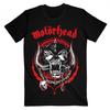 Унисекс Взрослая футболка Motorhead с молнией и венком