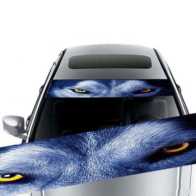 Переднее лобовое стекло автомобиля 3D творческие глаза череп наклейка ветровое стекло наклейка декор