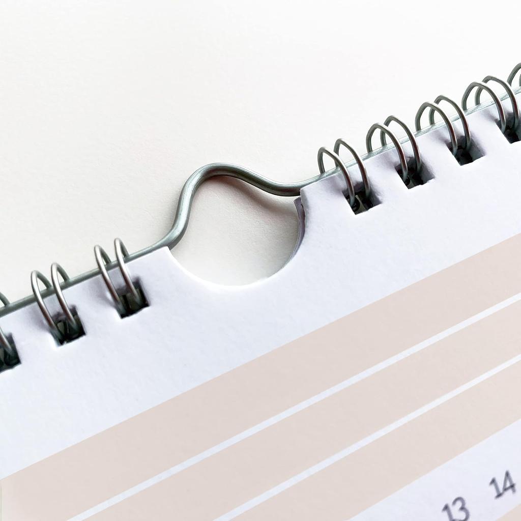 HADIGU Habit Tracker Calendar, (Undated 12 Month) with Spiral Bound and Hanger, A4 size (8.3"x11.7"), Habit Tracker Journal for Daily Weekly and