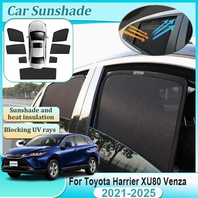 Для Toyota Harrier Xu80 Venza Аксессуары - Автомобильная сетчатая шторка на окно Магнитные противосолнечные козырьки от УФ-излучения Накидка на лобовое стекло Детали