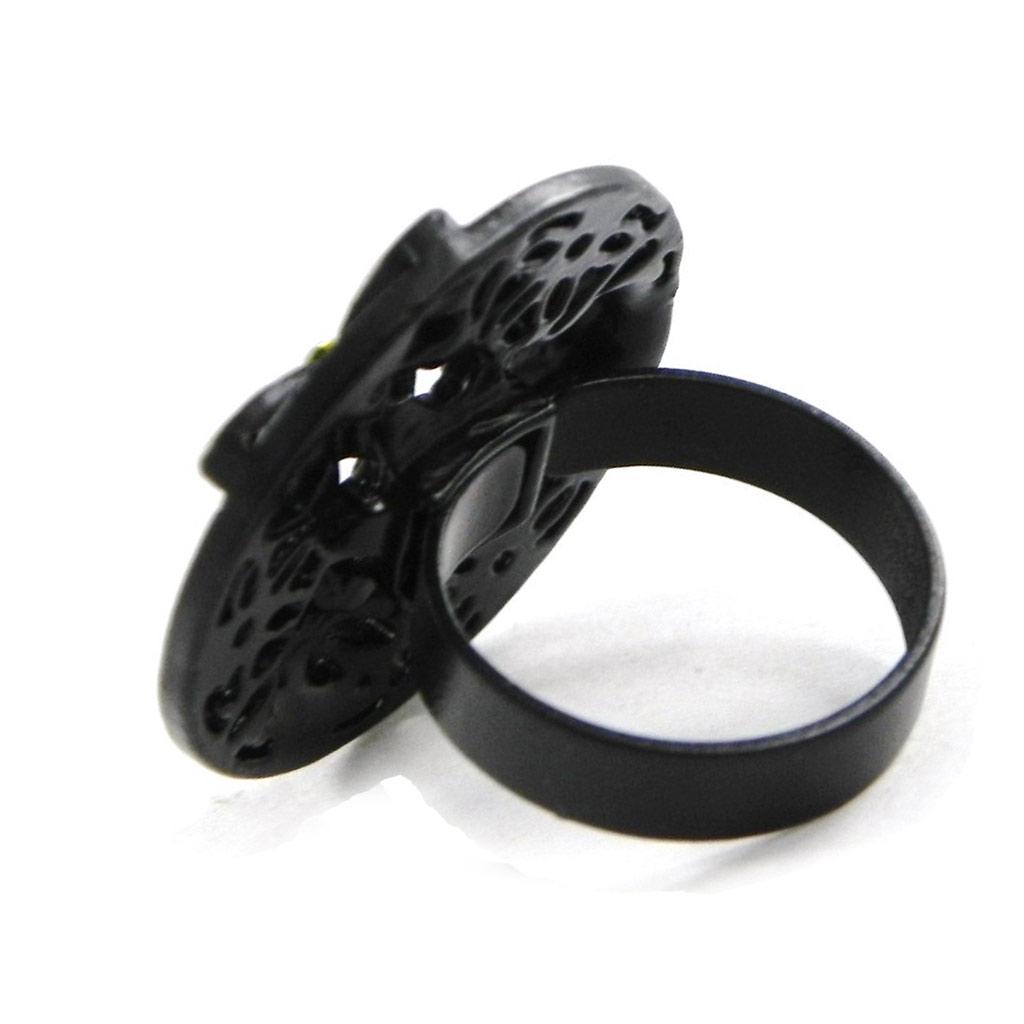 NOA [H8908] - Дизайнерское кольцо «Кармен» зелено-фиолетовое.