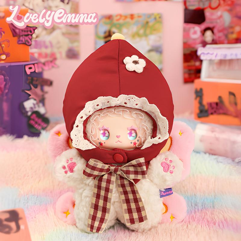 Прекрасная Плюшевая Кукла Эмма Эпохи Панк Blind Box Милое Виниловое Лицо Мягкая Игрушка Животное Коллекционная Декоративная Фигурка Подарок Для Девочек