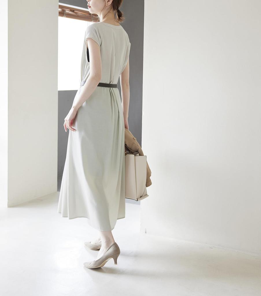 ROPE PICNIC Relaxed Gray Women's Dress, GDE54000, (09)