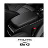 Подходит для Kia K5 2022 2023, чехлы на центральную консоль, автомобильные подлокотники, чехол для коробки, кожаный протектор для интерьера