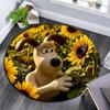 Wallace and Gromit Round Area Rug,Carpet Rug for Living Room Bedroom Sofa Playroom Decor,Non-slip Floor Mat