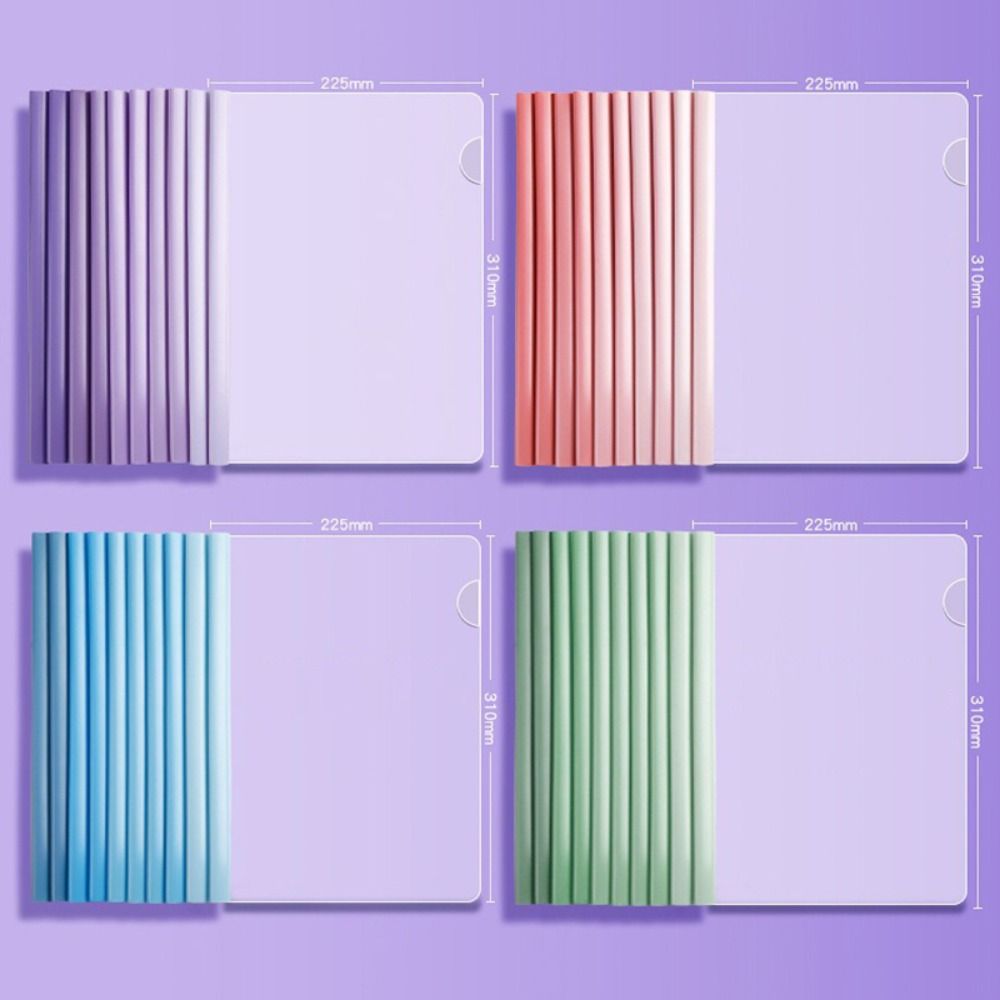 10PCS/Set Waterproof File Document Clip Draw Rod Test Paper Storage Clip School Office