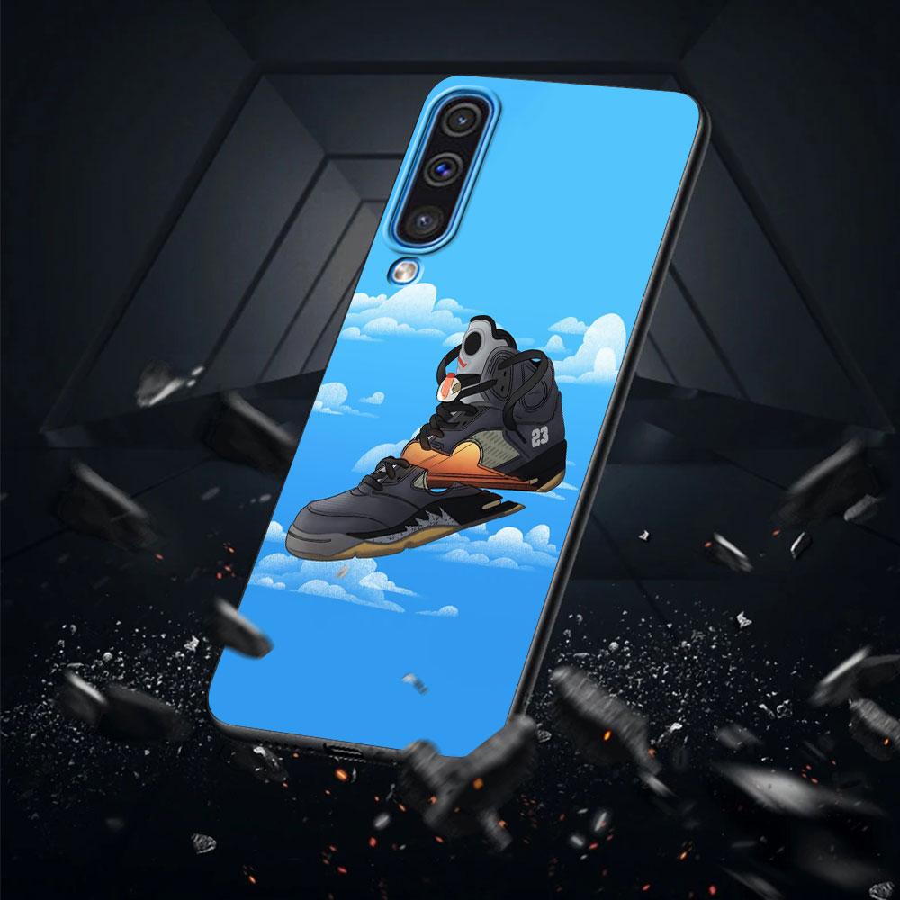 Sneakers Shoe Case for Samsung Galaxy A50 A50s A40 A20e A20 A30 A30s A70 A70s A10 A10s A20s A11 A21 A42 Black Phone Cover