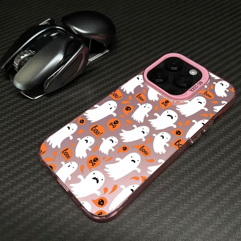 Halloween Happy Ghost Coque For Apple iPhone 17 Air 16e 16 14 15 13 11 Pro Max 15 Plus 12 17 ProMax Shockproof Case Phone Cover