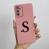 Чехол для телефона OPPO A54s Чехол oppo A16 A16S CPH2269 CPH2271 Милые буквы Квадратный Жидкий силикон Мягкий Ударопрочный Задняя крышка Funda