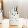Kawaii Bear Pen Pen Pencil Pot Holder Контейнер для хранения кистей Настольный органайзер Многофункциональный держатель для телефона Канцелярские принадлежности Офисные принадлежности