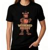 Завявший Фредди Пять Ночей с Фредди FNAF Графическая Футболка Унисекс Повседневная с Коротким Рукавом