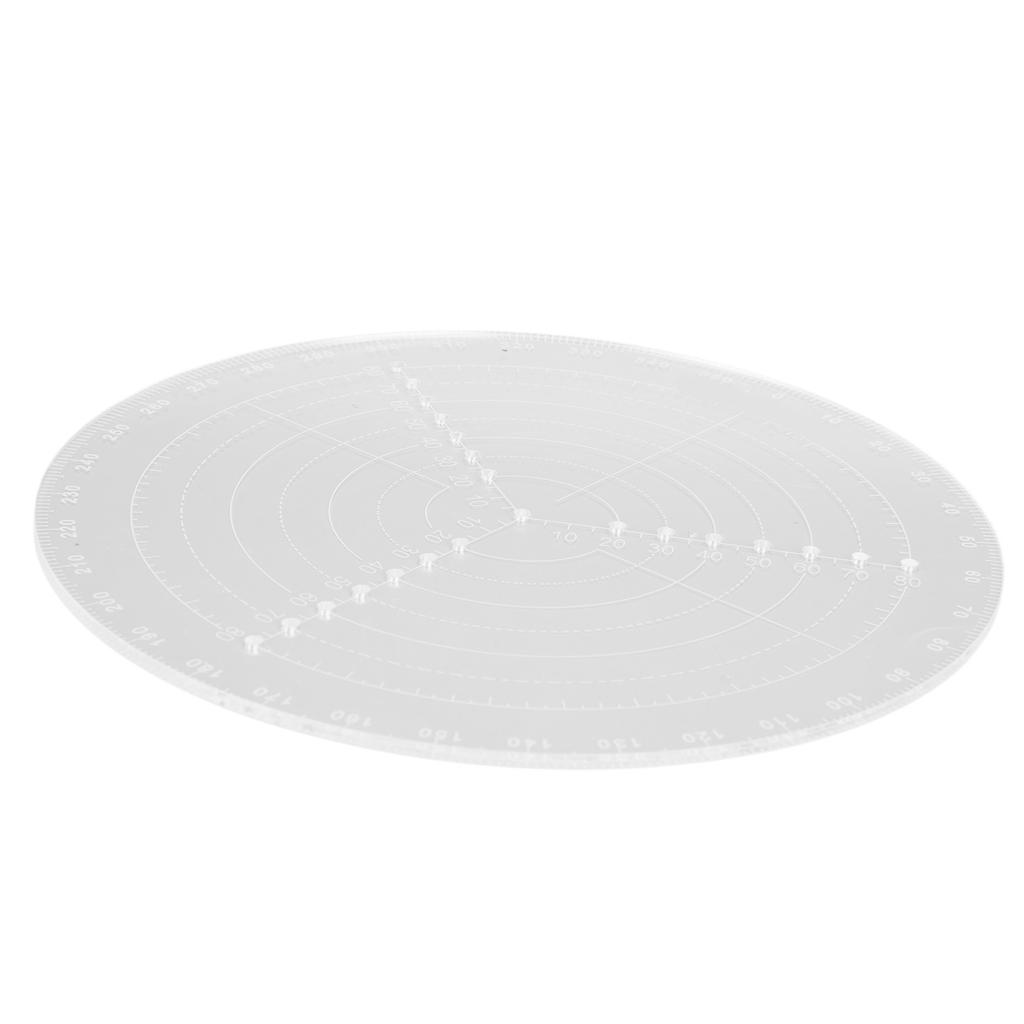 Круглый центральный искатель с прозрачными шкалами, акриловый циркуль для работы по дереву, круги, инструменты для рисования