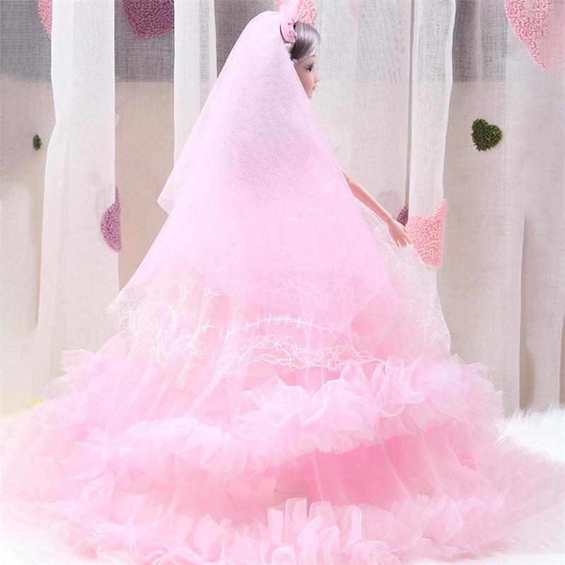 45 см кукла принцессы, одежда со шлейфом, свадебное платье, детский подарок, модные игрушки, аксессуары, украшение дома