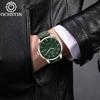 OCHSTIN Simple Men Watch Mechanical Automatic Date Athleisure Silicone Rubber Strap & Magnetic Closure Male Sports Wristwatches