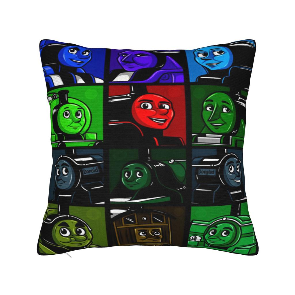 Pillow Cover T-Thomas The Train Friends Retro Trendy Pillow Case For Chair Sofa Home Decor Pillowcases