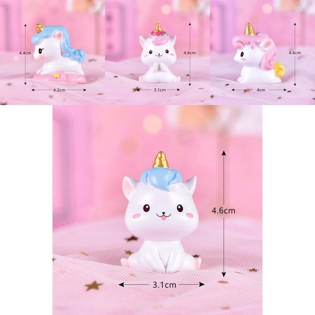 Charming Resin Unicorn Figurine For Whimsical Cake Decoration Desktop Decoration