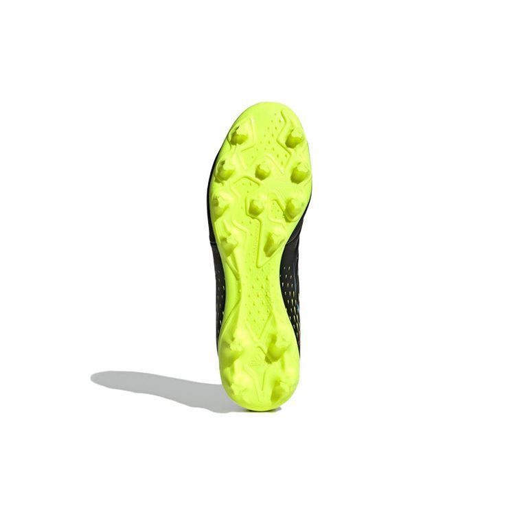 adidas Футбольные бутсы на шнуровке Copa Sense.3 с противоскользящими и износостойкими свойствами, подходят для мужских кроссовок HG / AG и FG Turf, черный, зеленый, GZ1362
