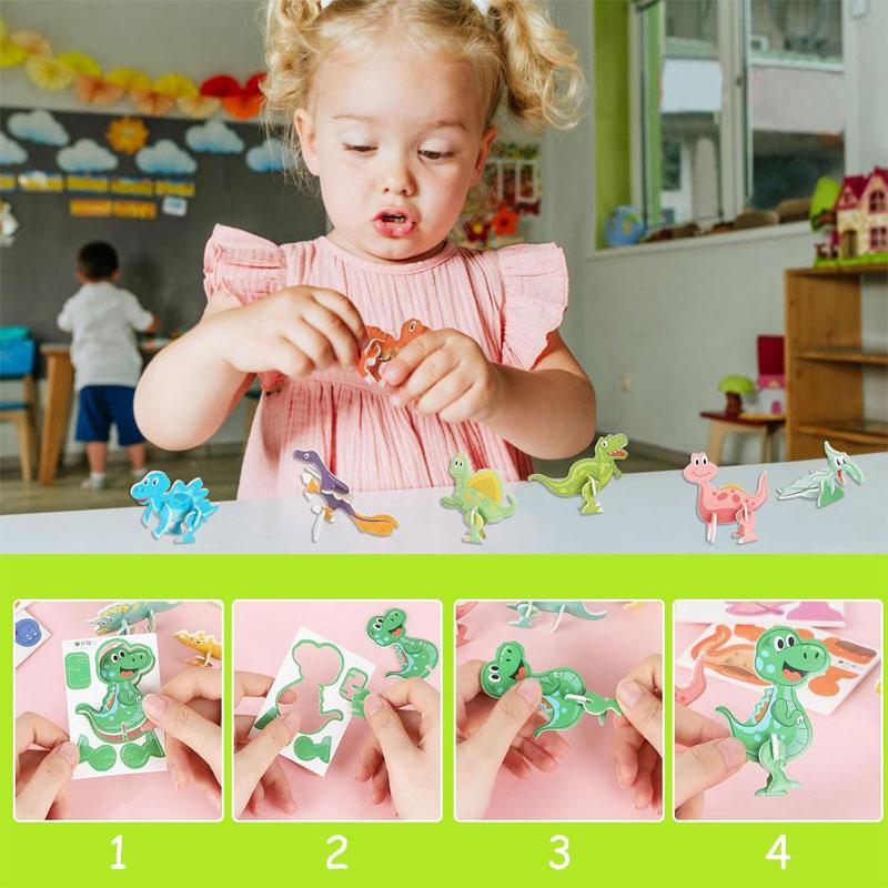 30 шт. 3D животные из пены, пазлы для детей, Монтессори, обучающие DIY игрушки, набор пазлов для детей, малышей, подарки на день рождения