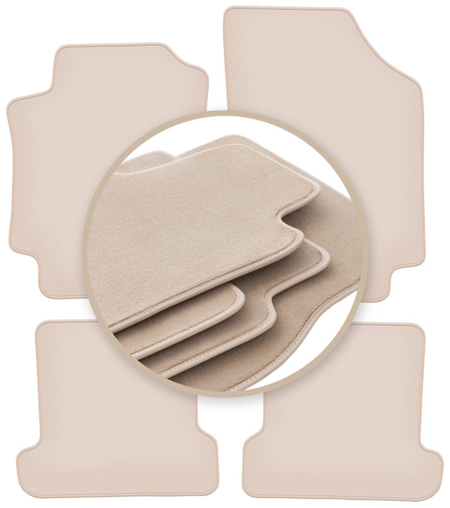 PREMIUM beige floor mats for: Peugeot 307CC cabrio 2003-2008