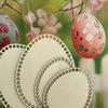 Handmade Wood Crochet Basket-Egg-Shaped Weaving Project Baskets Suitable for Home Decor,Storage,Organizing Small Items,Crochet