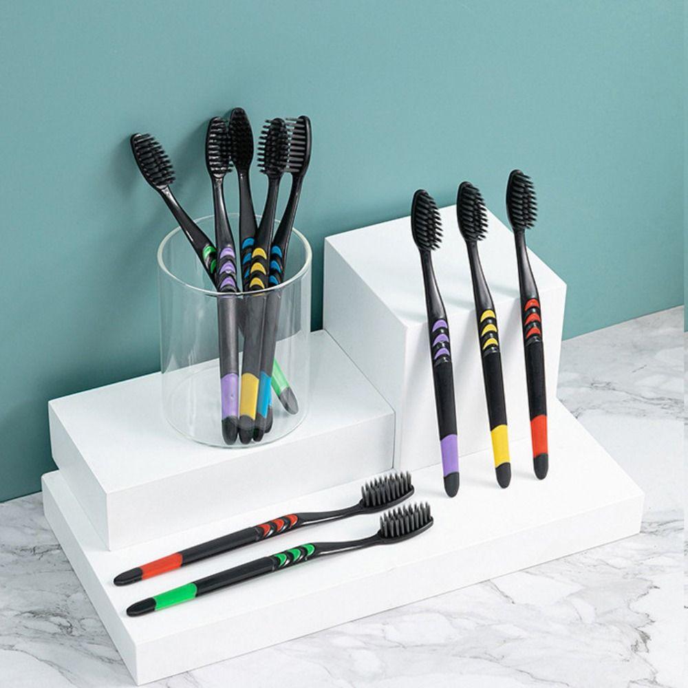 10PCS Ultra-Fine Bristles Family Pack Toothbrush Antibacterial Soft Bristle Toothbrushes Gum Care