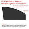 2 PCS / Set New Universal Car Sunshade Window 10 Magnetic Suction Heat Insulation Cloth Cover Car Side Sunshade Accessories