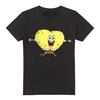 SpongeBob SquarePants Mens Heart-Shaped Sponge Valentine`s Day T-Shirt