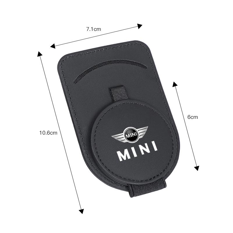 Leather Car Glasses Clip Sunglasses Box Sun Visor Eyeglasses Card Holder For Mini Cooper One JCW F54 F55 F56 F57 F60 R53 R55 R56 z1