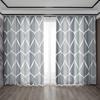 2PC Home Decoration Curtains With Colorful Geometric Patterns And Rod Pockets, Kitchen, Coffee Shop, Living Room, Balcony, Garde