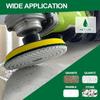12pcs 3-7Inch Diamond Polishing Pads Dry/Wet Buff Disc Abrasive for Granite Quartz Tile Glass with Hook&Loop Backing Holder
