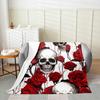 GUOYU Blanket Japanese Style Soft Warm BlanketRainbow Butterfly Throw BlanketCherry Blossoms Fleece BlanketInk Painting Style Fuzzy Blanket