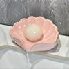 Creative Shell Ceramic Soap Dish Portable Soap Box Home Bathroom Accessories Desk Organizer Waterproof Drain Rack Dishes Drainer