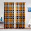 Checkered Retro Black Yellow Striped Tulle Window Curtains for Living Room Kitchen Drapes Chiffon Bedroom Voile Sheer Curtain