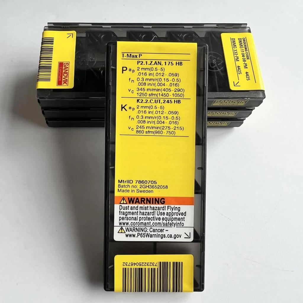 Original Sandvik / DNMG110408-PM 4425 / CNC Lathe Carbide Blade 10 PCS