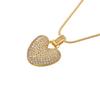 ZHUKOU high quality crystal brass gold letter necklace for ladies good friends couple birthday gift model: VL34